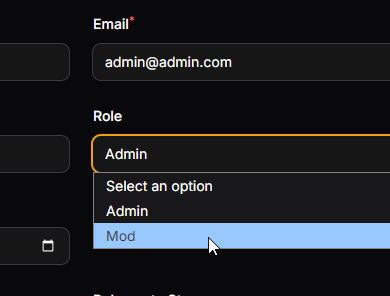 Role assign preview